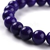 Dyed Natural Jade Beads Stretch Bracelets BJEW-J183-B-14-2