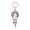 Woven Net/Web with Wing Pendant Keychain KEYC-JKC00481-02-1