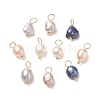Natural Cultured Freshwater Pearl Pendants X-PALLOY-JF01949-01-1