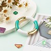 Curved Tube Beads Stretch Bracelet for Girl Women BJEW-JB06941-02-2