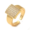 Rack Plating Brass Micro Pave Clear Cubic Zirconia Cuff Rings for Women RJEW-G325-13I-G-1