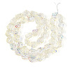 Transparency Electroplate Glass Beads Strands GLAA-T023-41A-08-2