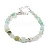 Natural Flower Amazonite Chips Bracelets for Women BJEW-H623-01S-08-4