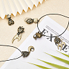 CHGCRAFT 24Pcs 6 Style Alloy Pendants FIND-CA0006-34-4