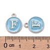 Platinum Plated Alloy Enamel Charms LS-ENAM-S118-04F-P-3