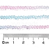 Transparent Painted Glass Beads Strands X1-DGLA-A034-T2mm-A22-3