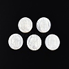 Natural White Shell Cabochons SSHEL-N034-138-2