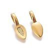 Tibetan Style Alloy Glun-on Flat Pad Bails for Pendants Making TIBEP-3348-AG-RS-1