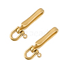 2Pcs Brass Shackle Clasps KK-PH0012-62B-G-1