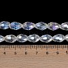 Transparent Electroplate Glass Beads Strands X-EGLA-N013-T10mm-B01-4