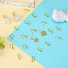 10 Pairs Brass Micro Pave Clear Cubic Zirconia Earring Hooks ZIRC-SZ0005-20-3