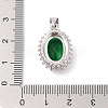 Brass Micro Pave Cubic Zirconia Pendants ZIRC-I066-05A-03-3