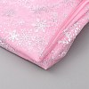 Snowflake Pattern Polyester Mesh Fabric DIY-WH0304-672C-2