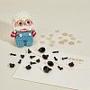 Resin Doll Craft Eyes and Noses with Washers DIY-WH0209-04-5