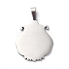 Non-Tarnish 304 Stainless Steel Pendants STAS-C062-04P-2