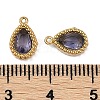 Ion Plating(IP) 304 Stainless Steel Micro Pave Cubic Zirconia Charms STAS-K256-20G-02-3