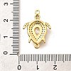 Brass Micro Pave Cubic Zirconia Pendants KK-Q040-02D-G-3