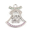 Rack Plating Brass Pave Cubic Zirconia Pendants KK-R150-11P-2