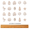 100Pcs Unfinished Wood Piece Decorations WOOD-CJ0001-58-2