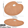 Oval Wood Color Palette AJEW-WH20098-001-2