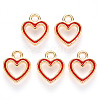 Alloy Enamel Charms X-ENAM-S121-040-2