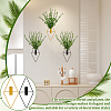 8Pcs 2 Styles Rhombus Iron Wall-mounted Vase AJEW-DR0002-97-7