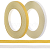 2 Rolls 2 Colors 50M Glitter Adhesive Plastic Tapes DIY-GF0011-22-6