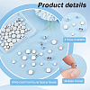 80Pcs 4 Styles Rack Plating Brass Spacer Beads KK-PH0006-86-4
