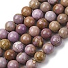Natural Lepidolite/Purple Mica Stone Beads Strands G-K401-A01-12mm-2