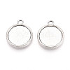 Tibetan Style Alloy Pendants Cabochon Settings PALLOY-N178-12AS-D-1