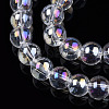 Electroplate Transparent Glass Beads Strands LS-GLAA-T032-T6mm-AB13-2