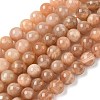 Round Natural Multi-Moonstone Beads Strands LS-G-I176-09-10mm-01-1