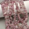 Chip Natural Madagascar Rose Quartz Bead Strands G-M344-50A-1