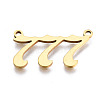 201 Stainless Steel Pendant Links STAS-S110-115G-07-2