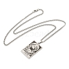 Non-Tarnish 304 Stainless Steel Tarot Pendant Necklaces NJEW-A026-01P-04-3