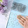 SUNNYCLUE 300Pcs 316 Surgical Stainless Steel Wine Glass Charms Rings STAS-SC0007-19-3