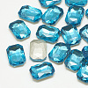 Pointed Back Glass Rhinestone Cabochons RGLA-T079-6x8mm-12-1