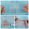 Polyester Tassel Lace Trim SRIB-WH0011-251A-02-4