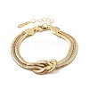 Iron Snake Chain Bracelets for Women BJEW-G744-01G-1-2
