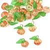 20Pcs 2 Colors Glass & Acrylic Pendants PALLOY-FS00051-2