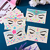 9 Sheets 9 Style Creative Fluorescent Face Tattoo Paper Stickers STIC-TA0002-01-6