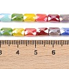 Electroplate Glass Beads Strands EGLA-D300-05-11-2