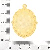 Tibetan Style Oval Alloy Pendant Cabochon Settings TIBEP-Q054-44G-RS-3