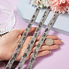 Hotfix Rhinestone Ribbon Trimming DIY-TAC0051-002E-1-6