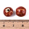 Vintage Porcelain Corrugated Beads PORC-N013-11O-3
