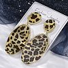 Alloy acrylic Dangle Stud Earrings EJEW-M074-01G-01-5