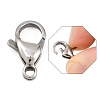 Tarnish Resistant 304 Stainless Steel Lobster Claw Clasps X-STAS-AB16-3