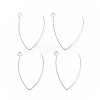 Tarnish Resistant Ion Plating(IP) 316 Stainless Steel Earrings Finding STAS-B025-02P-3