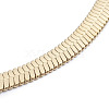 Unisex 304 Stainless Steel Herringbone Chains Necklaces X-NJEW-L173-011-G-2