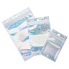 60Pcs 3 Styles Laser Plastic Resealable Bags ABAG-TA0001-56B-3